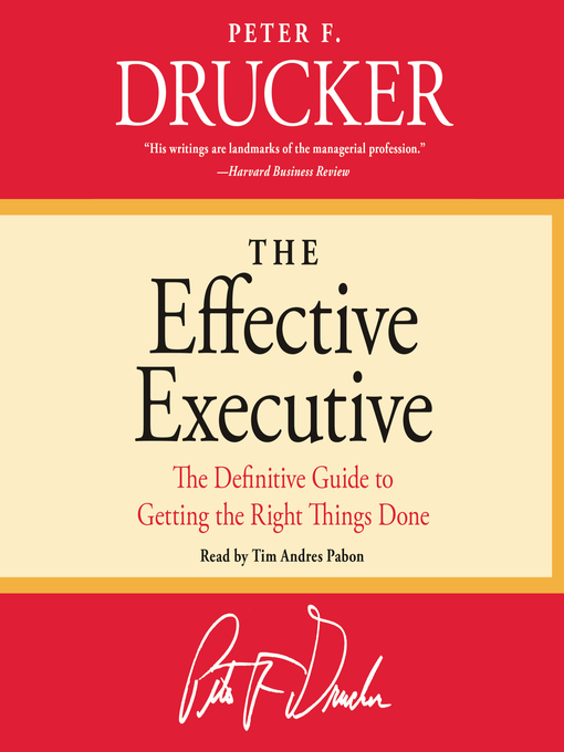 Title details for The Effective Executive by Peter F. Drucker - Wait list